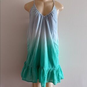 Sundry Blue and Green Ombre Dress Size Medium